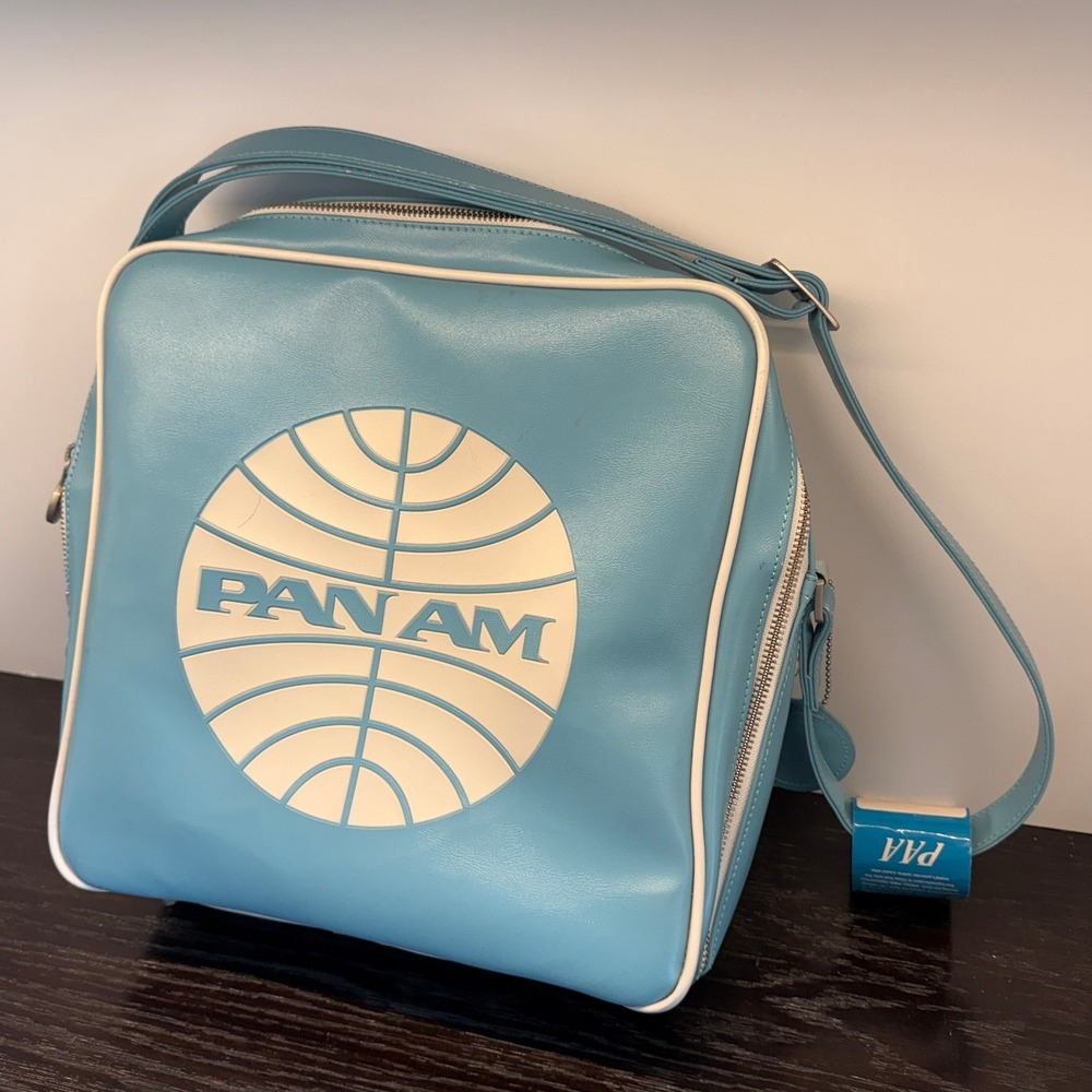Pan Am Innovator Flight Bag Blue White Retro Cabin Travel Bag 56SP07